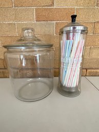 Large Glass Cookie Jar