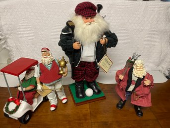 Golfing Santa