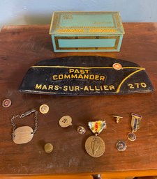 American Legion Hat And Service Pins