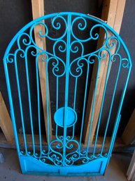 Blue Metal Decorative Gate