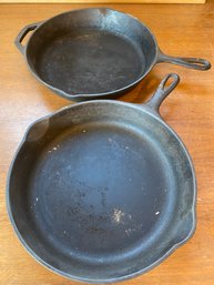 (2) Cast Iron Skillets