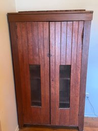 Antique Wooden Pie Safe Cabinet