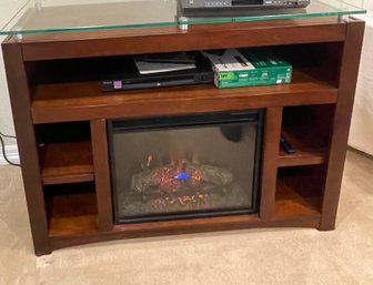 Electric Fireplace Entertainment Center Cabinet