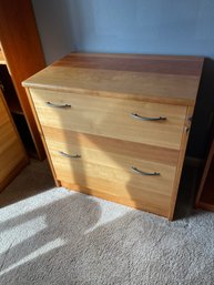 Wood Lateral File Cabinet 2 Drawer