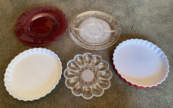 Assorted Serving Platters And More