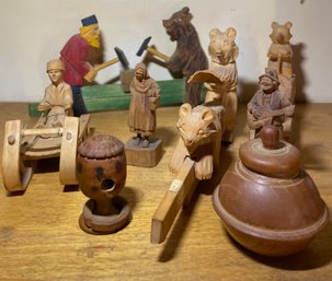 Hand Carved Wooden Figurines