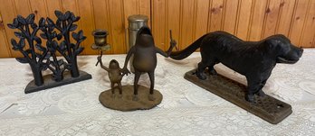 Assorted Cast Iron Figurines