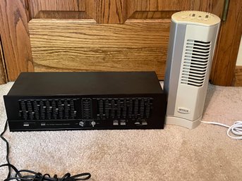 VCR Equalizer And Portable Desktop Fan