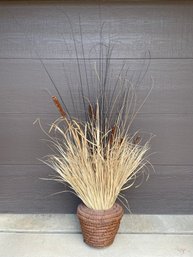 Large Dried Cattail Arrangement