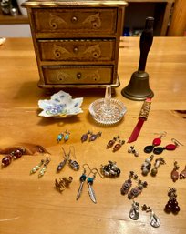 Musical Jewelry Chest Filled With Earrings!