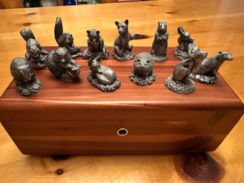 Pewter Woodland Animal Collection Created By Jan Lunger