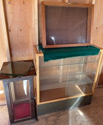 Assorted Display Cases