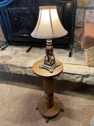 Accent Lamp & Candlestick Table