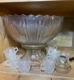 Vintage Punch Bowl Set