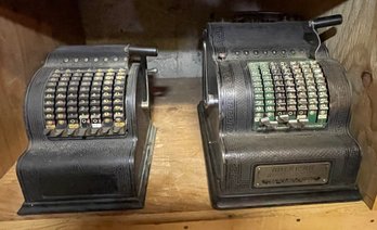 (2) Antique Adding Machines