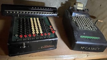 (2) Antique Adding Machines