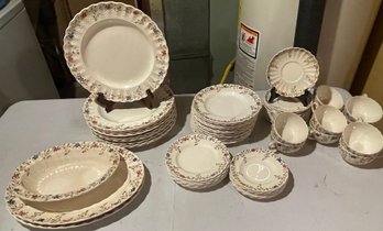 Copeland Spode China Set Wicker Dale Pattern