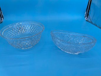 Crystal Bowl & Glass Boat Bowl