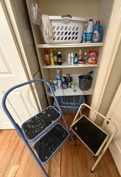 Cleaning Supplies And Stepstools