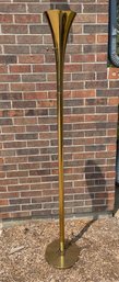 MCM Brass Torchiere Floor Lamp