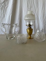 Hurricane Lamp And Accessories