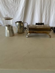 Vintage Sandwich Press, And Coffee Percolator