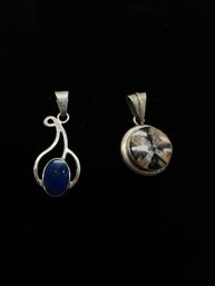 (2) Sterling Silver Pendants