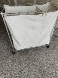 Rolling Metro Shelf Laundry Basket