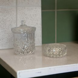 Crystal Candy Dish And Bowl