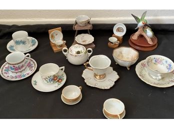 13 Miniature Tea Cup & Saucer Assortment