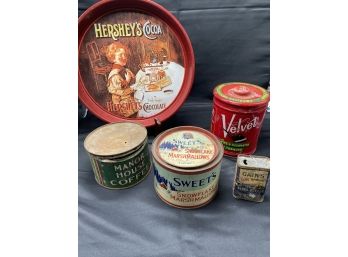 Antique Tin Lot