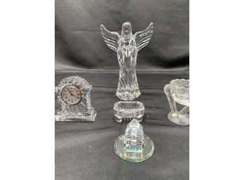 Assorted Crystal & Glass Table Decor