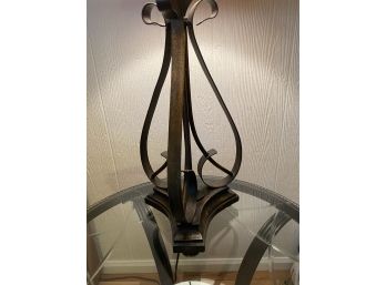 Rubbed Bronze Finish Metal Table Lamp