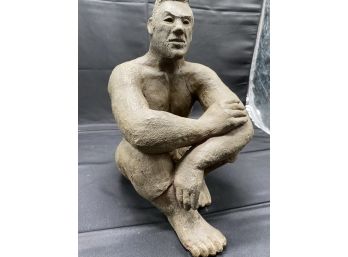 Man Sitting Sculpture