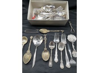 Assorted Serving Utensils Silverplate