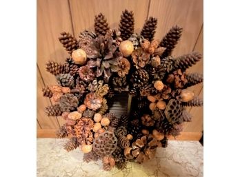 Pinecone And Acorn Wreath