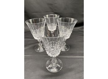 Olive & Cross German Made Crystal Set Of 4 White Wine Glasses