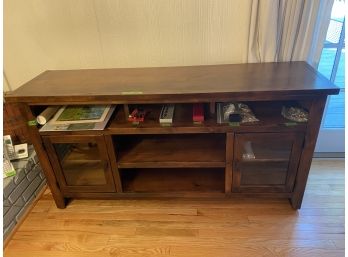 Mission Style Wood Entertainment Center