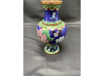 Chinese Cloisonne Brass Vase