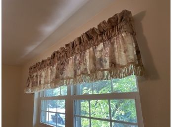 Custom Pleated & Fringed Valance Hardware Included