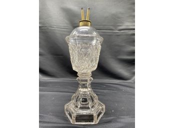 Vintage Glass Oil Lamp