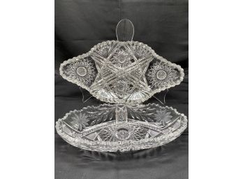 Stunning Cut Crystal Serving Dishes