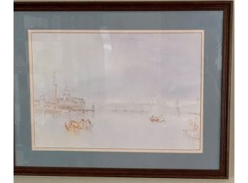 Framed Pen Sketch Artwork Of Venice