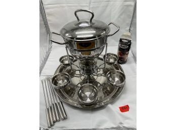 Stainless Steel Fondue Set *Never Used!*