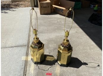 2 Gold Lamps