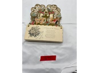 Vintage 1950s Valentines Card With Music Box