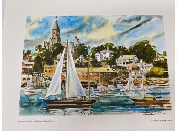 Thomas S. Baker Watercolors Of  Massachusetts - 3