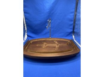 Wood Carving Station, And Serving Bowl