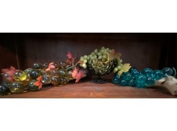 Vintage Lucite Grapes Cluster Tabletop Decor