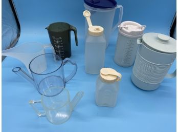 Assorted Plastic Pitchers